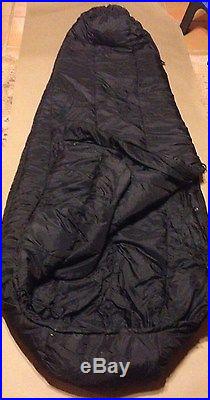 USMC Military INTERMEDIATE COLD WEATHER SLEEPING BAG BLACK Mummy VERY GOOD COND