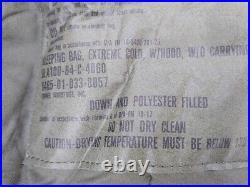 US Army Extreme Subzero Cold Weather Mummy Sleeping Bag NSN 8465-01-033-8057