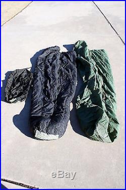 US Military 3 Piece Modular Sleeping Bag System EXCELLENT A+ COND