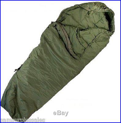 US Military 4 Piece Modular Sleeping Bag Sleep System MSS Very Good w/Flaws