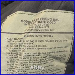 US Military 4 Piece Modular Sleeping Bag Sleep System MSS withG Bivy Woodland Camo