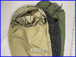 US Military 4 Piece Modular Sleeping Bag Sleep System MSS with Bivy Woodland Camo