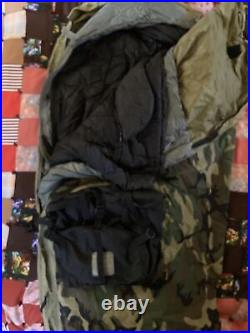 US Military 4 Piece Modular Sleeping Bag Sleep System MSS with Bivy Woodland Ex