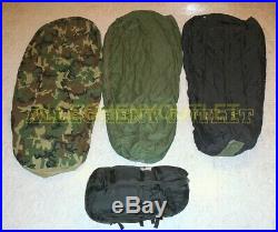 US Military 4 Piece Modular Sleeping Bag Sleep System MSS with GORETEX Bivy MINT