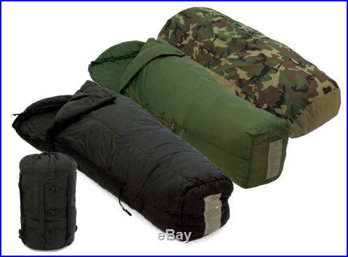 US Military 4 Piece Modular Sleeping Bag Sleep System w/ Gore-Tex Bivy MSS Fair