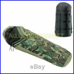 US Military 4 Piece Modular Sleeping Bag Sleep System with GORTEX Bivy- MINT