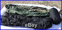 US Military 4 Piece Modular Sleeping Bag System GORTEX Bivy EXCELLENT A+ COND