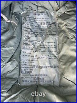 US Military Extreme Cold Weather Sleeping Bag Down/ Polyester Filled 1984