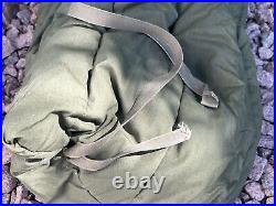 US Military Extreme Cold Weather Sleeping Bag Down/ Polyester Filled 1984