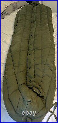 US Military Extreme Cold Weather Sleeping Bag Down/ Polyester Filled With 1983
