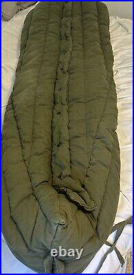 US Military Extreme Cold Weather Sleeping Bag Down/ Polyester Filled With 1983