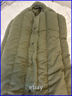 US Military Extreme Cold Weather Sleeping Bag Down/ Polyester Filled With 1983