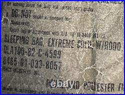 US Military Extreme Cold Weather Sleeping Bag Down/ Polyester Filled With 1983