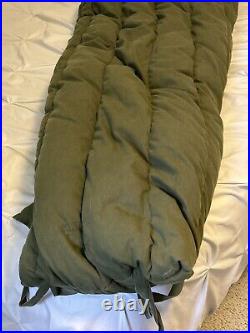 US Military Extreme Cold Weather Sleeping Bag Down/ Polyester Filled With 1983