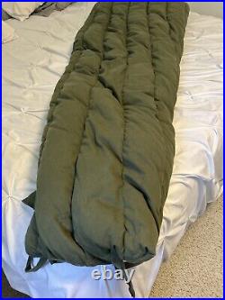 US Military Extreme Cold Weather Sleeping Bag Down/ Polyester Filled With 1983