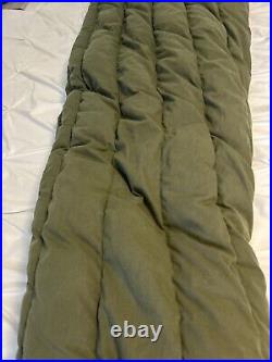 US Military Extreme Cold Weather Sleeping Bag Down/ Polyester Filled With 1983