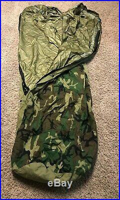 US Military Issue 4 Piece Modular Sleeping Bag System with Gortex Bivy