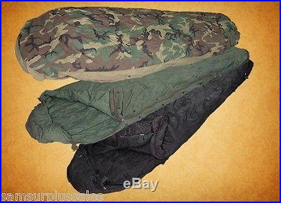 US Military MSS Modular Sleep System w/ Bivy 3 pc Sleeping Bags Fair/Good