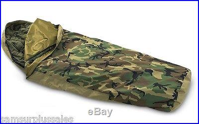 US Military MSS Modular Sleep System w/ Bivy 3 pc Sleeping Bags Fair/Good