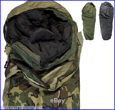 US Military MSS Modular Sleep System w/ Bivy 3 pc Sleeping Bags Fair/Good