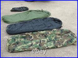 US Military Modular Sleeping Bag System 4-pc Cold Weather Camo Gore-Tex Bivy