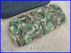 US Military Modular Sleeping Bag System 4-pc Cold Weather Camo Gore-Tex Bivy