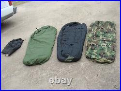 US Military Modular Sleeping Bag System 4-pc Cold Weather Camo Gore-Tex Bivy