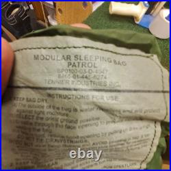 US Military Modular Sleeping Bag System 4-pc Cold Weather Camo Gore-Tex Bivy