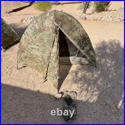 US Military Multicam Tent LiteFighter Combat Shelter One 1-Person Excellent