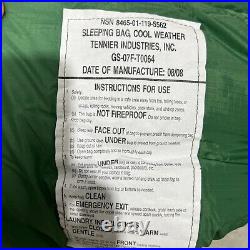 US Military Sleeping Bag Extreme By Tennier GSA Excellent