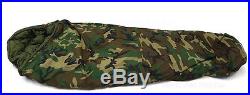 US Military Surplus Extreme Cold Weather ECW OD Nylon Sleeping Bag, Bivy, Sack