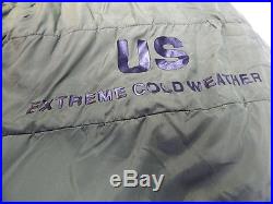 US Military Surplus Extreme Cold Weather ECW OD Nylon Sleeping Bag, Bivy, Sack