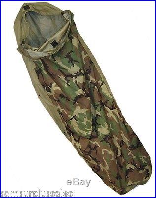 US Military Surplus GORE-TEX Bivy Cover Woodland Camo Seeping Bag Cover