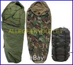 US Military Woodland 3 Piece MODULAR SLEEPING BAG SYSTEM MSS with GORETEX Bivy EXC