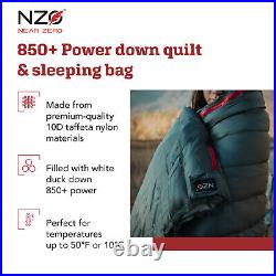 Ultralight 850+ Power Down Filled Quilt or Sleeping Bag 1.0 Pound
