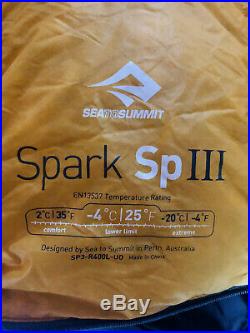 Used Once $479.00 Sea To Summit 18° Spark Ultralight Sleeping Bag Size Regular