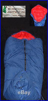 VINTAGE MADE in USA REI DOWN SLEEPING BAG 54 Inch Short/Youth/ Halfbag