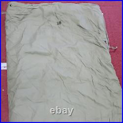 VINTAGE US Army Feather Filled Olive Green Sleeping Bag (12n8)