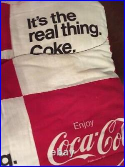 VTG 1960s COCA-COLA It's The Real Thing SLEEPING BAG Excellent