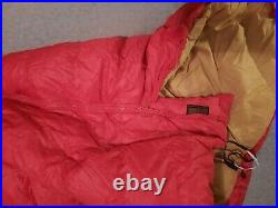 VTG Eddie Bauer PREMIUM Goose Down Sleeping Bag 2 lbs EXLNT camping backpack bag