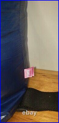 Victoria's Secret Sleeping Bag Pink Dog Navy Blue Red Plaid Flannel HTF