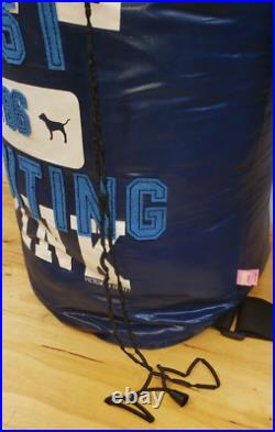 Victoria's Secret Sleeping Bag Pink Dog Navy Blue Red Plaid Flannel HTF