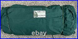 Vintage 1950's-60's Eddie Bauer Down Sleeping Bag Blanket Green Totem Tag