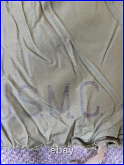 Vintage 1951 USMC Cold Weather Down Sleeping Bag Size Large
