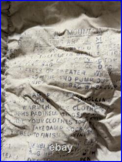 Vintage 1951 USMC Cold Weather Down Sleeping Bag Size Large