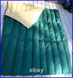 Vintage 1960's Eddie Bauer Down Sleeping Bags Zip Together Twin Sleeping Bags
