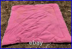 Vintage 70's Flower Power Orange Psychedelic Sleeping Bag 35 X 65 RARE WOW