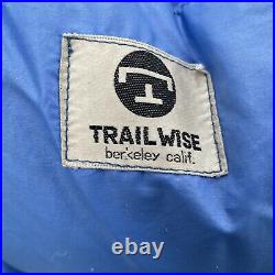 Vintage Adult Trailwise Berkeley Down Sleeping Bag, Mod Mummy, Hooded -20 Below