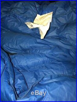 Vintage CAMP 7 Down Sleeping Bag 2.7Lbs 86x28 Cold Weather MUMMY USA 70s Camp7