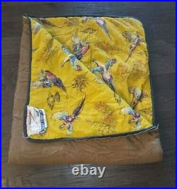 Vintage Camp Master H. Wentzel Tent & Duck Co Yellow Pheasant Print Sleeping Bag